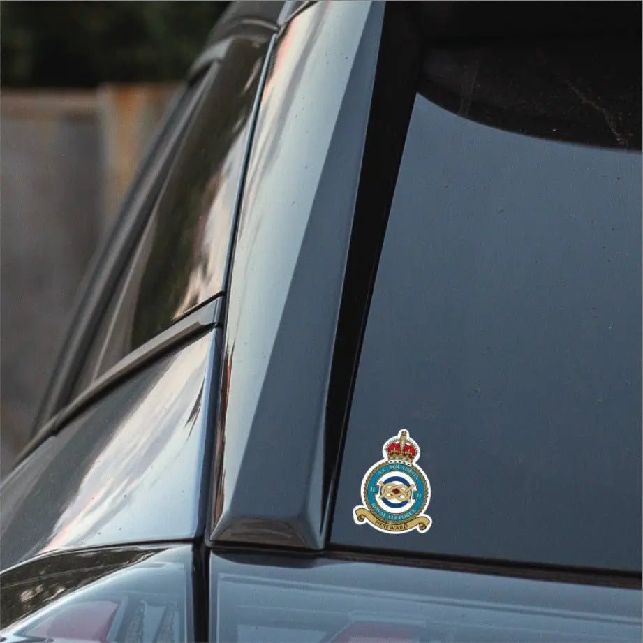 Royal Air Force No 2 Squadron Vinyl Stickers - Both Crowns redplume