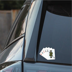 Royal Anglian King & Aces Waterproof Vinyl Sticker/Decal 10cm redplume