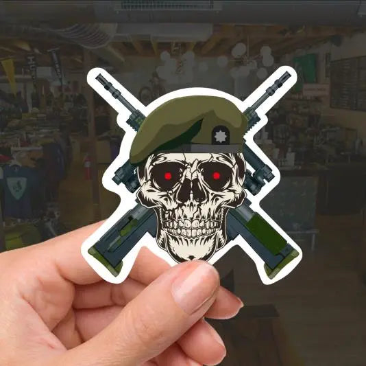 Royal Anglian Regiment High-Quality Vinyl Sticker - 100mm redplume