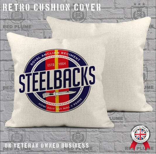 Royal Anglian 'Steelbacks' Retro Cushion Cover - Ideal Stocking Filler redplume