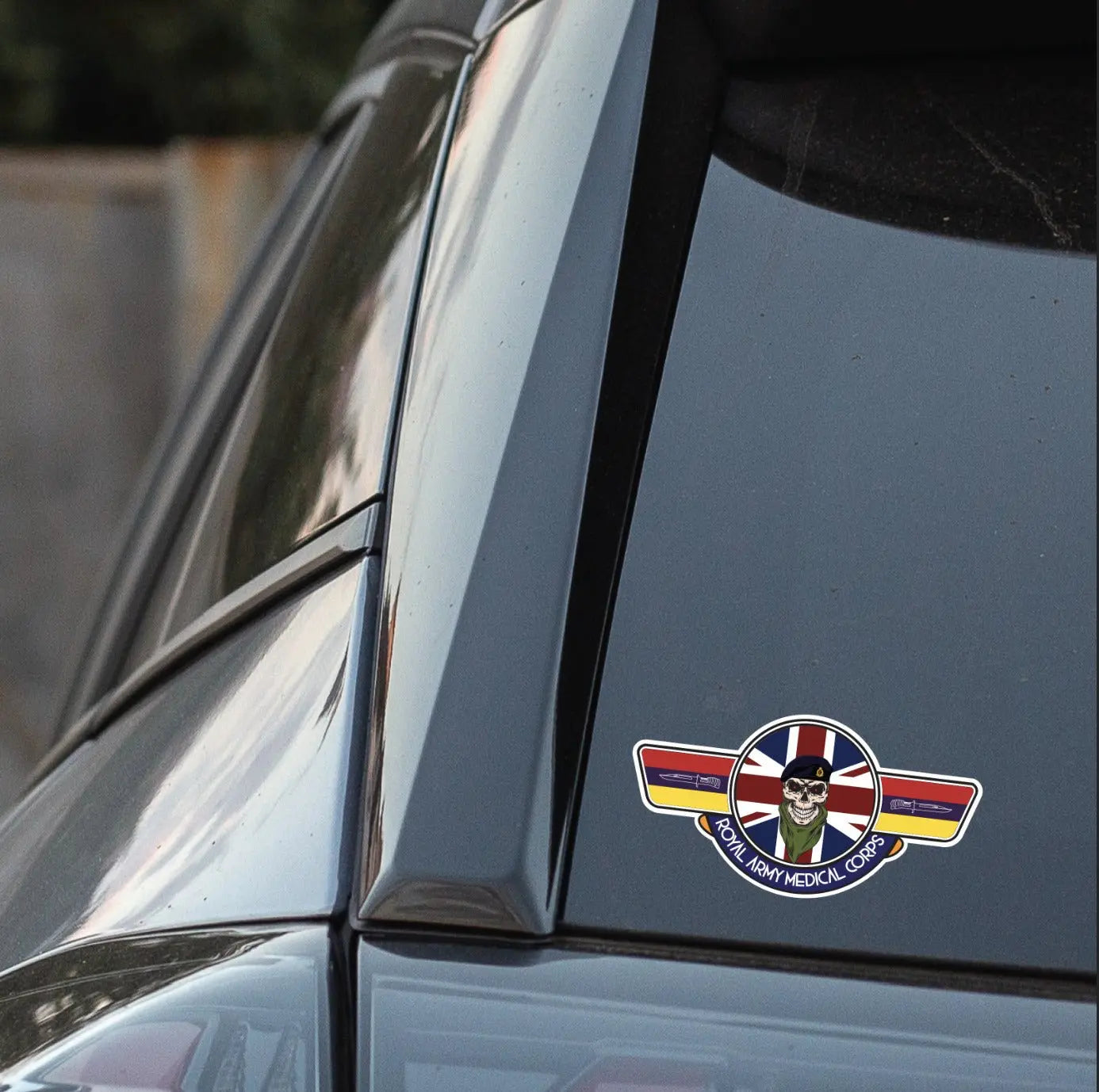 Royal Army Medical Corps RAMC UV Laminated Vinyl Sticker - Wings redplume