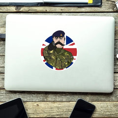 Royal Army Medical Corps RAMC Vinyl Waterproof Sticker, Lord Kitchener Design redplume