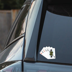 Royal Artillery King & Aces Waterproof Vinyl Sticker/Decal 10cm redplume