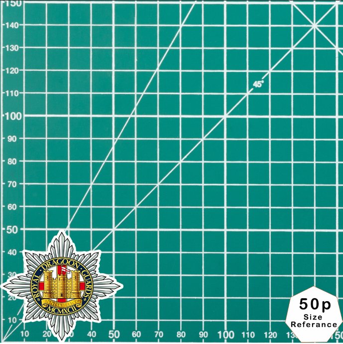Royal Dragoon Guards Waterproof Vinyl Stickers - Official MoD Reseller redplume