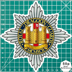 Royal Dragoon Guards Waterproof Vinyl Stickers - Official MoD Reseller redplume