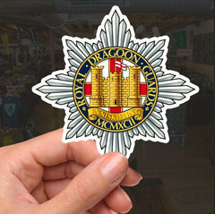 Royal Dragoon Guards Waterproof Vinyl Stickers - Official MoD Reseller redplume