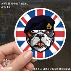Royal Engineers British Bulldog Decal - 10cm Vinyl Sticker redplume