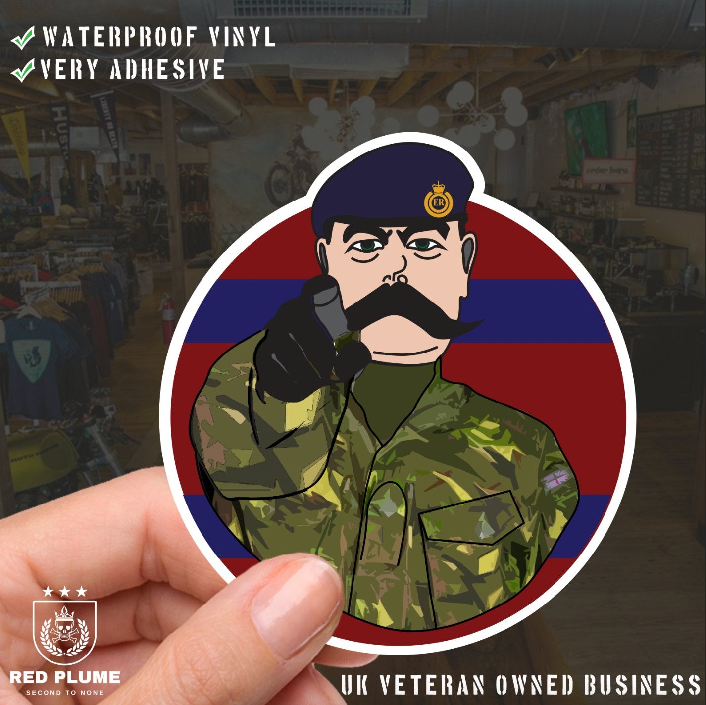 Royal Engineers ER Style - 6 Best-Selling Waterproof Stickers bundle redplume