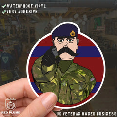 Royal Engineers ER Style - 6 Best-Selling Waterproof Stickers bundle redplume