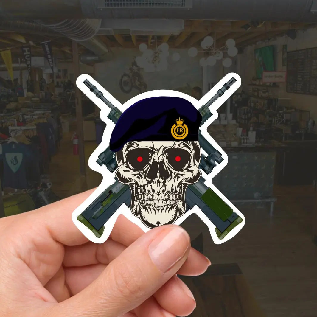 Royal Engineers High-Quality Vinyl Sticker - 100mm redplume