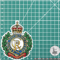 Royal Engineers Waterproof Vinyl Stickers new style - Official MoD Reseller redplume