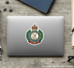 Royal Engineers Waterproof Vinyl Stickers new style - Official MoD Reseller redplume