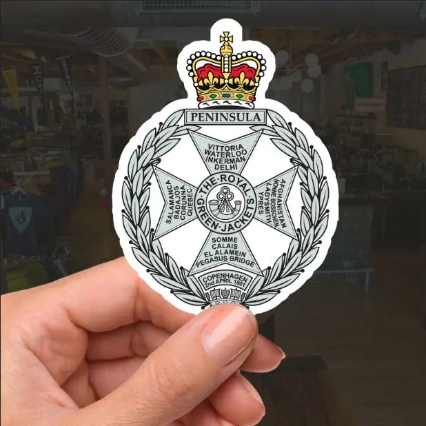 Royal Green Jackets RGJ Waterproof Vinyl Stickers - FREE SHIPPING redplume
