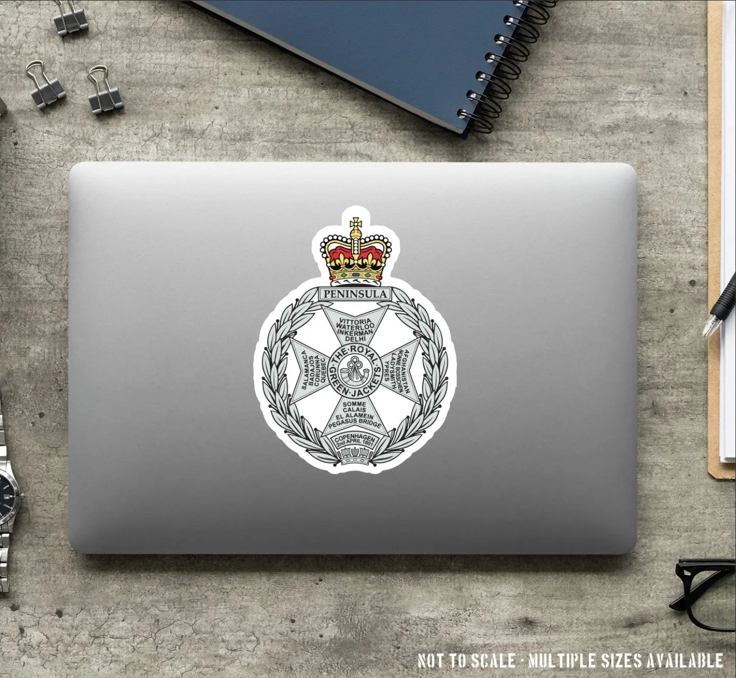 Royal Green Jackets RGJ Waterproof Vinyl Stickers - FREE SHIPPING redplume