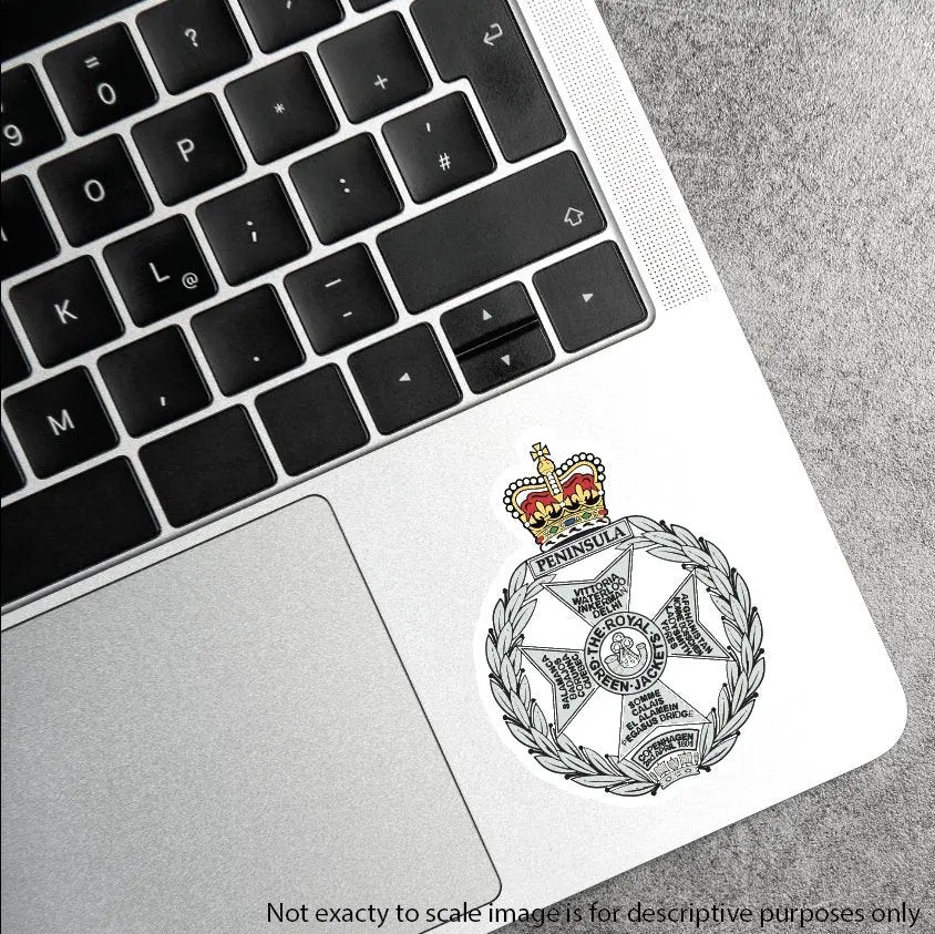 Royal Green Jackets RGJ Waterproof Vinyl Stickers - Official MoD Reseller redplume