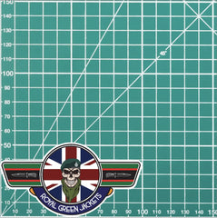 Royal Green Jackets UV Laminated Vinyl Sticker - Wings redplume