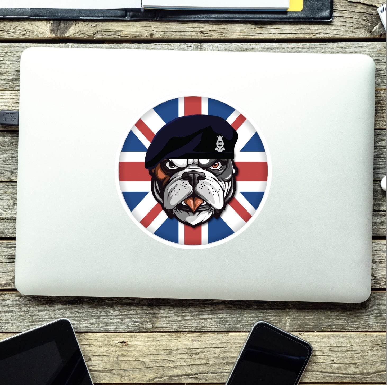 Royal Horse Artillery RHA British Veteran Bulldog Decal - 10cm Vinyl Sticker redplume