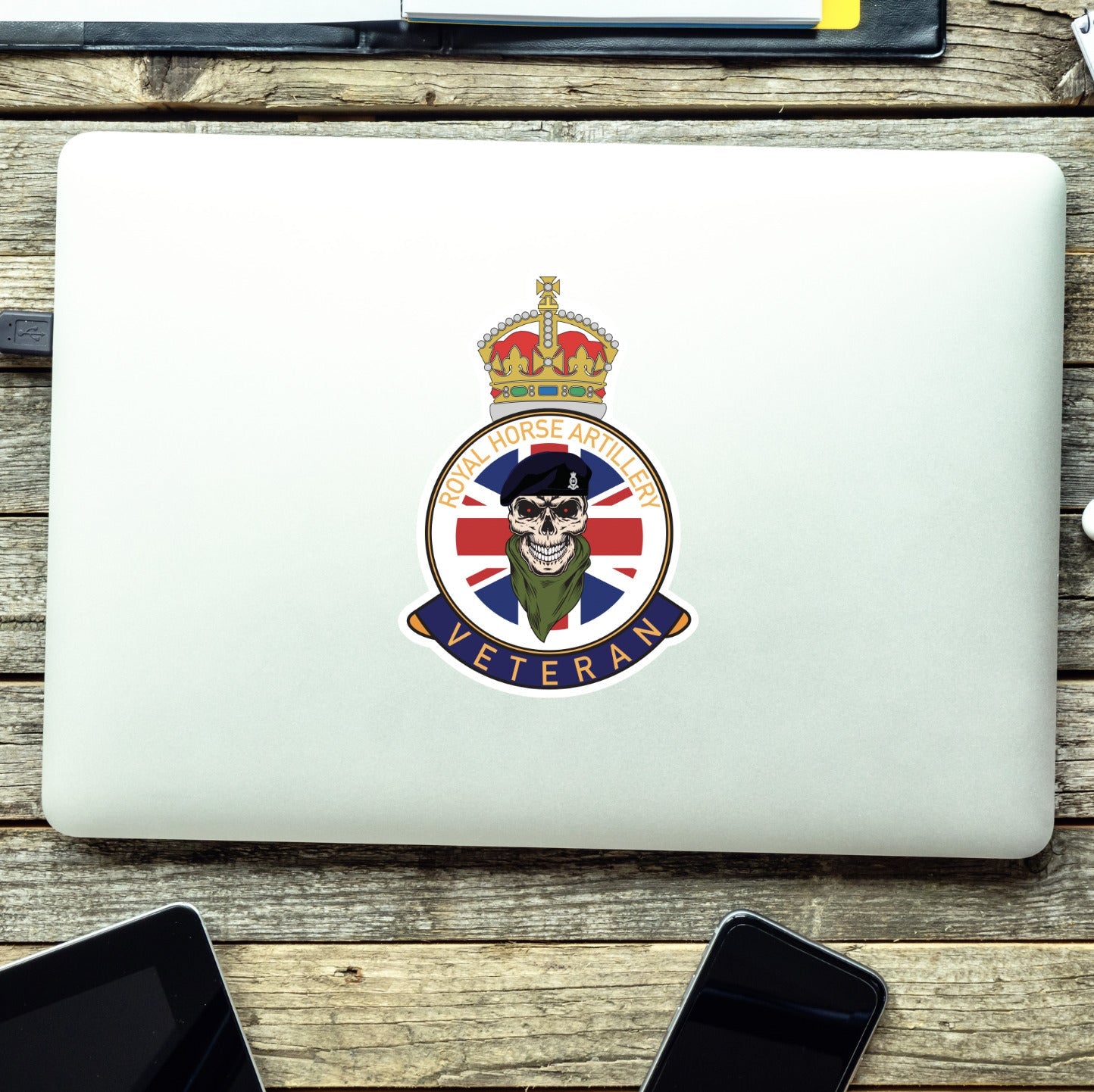 Royal Horse Artillery Veteran UV Laminated Lord Kitchener & Beret Decal redplume