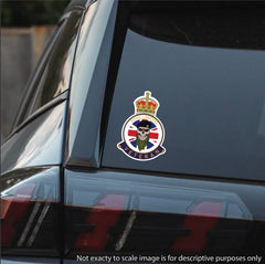 Royal Lancers Veteran UV Laminated Skull & Beret Decal redplume