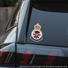 Royal Lancers Veteran UV Laminated Skull & Beret Decal redplume