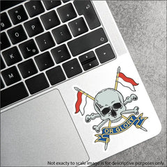 Royal Lancers Waterproof Vinyl Stickers - Official MoD Reseller redplume