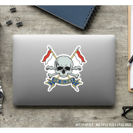 Royal Lancers Waterproof Vinyl Stickers - Official MoD Reseller redplume
