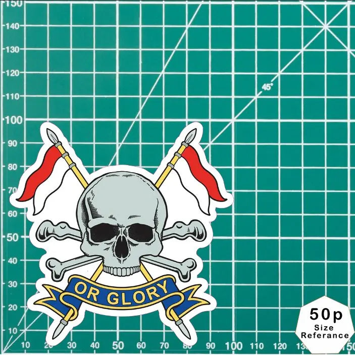 Royal Lancers Waterproof Vinyl Stickers - Official MoD Reseller FREE SHIPPING redplume