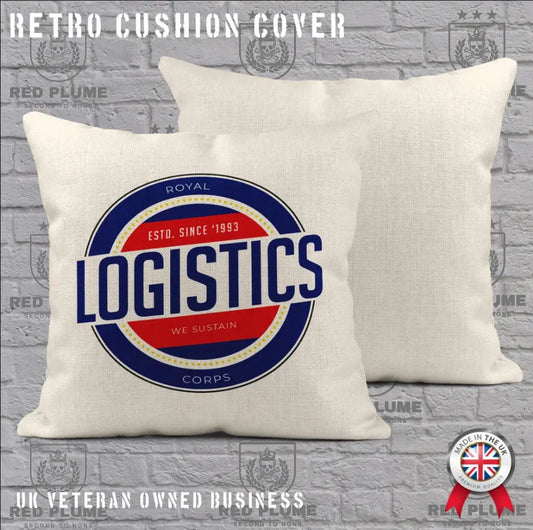 Royal Logistics Corps Retro Cushion Cover - Ideal Stocking Filler redplume