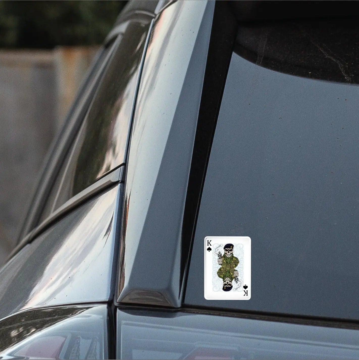Royal Logistics Corps RLC King of Spades Waterproof Vinyl Sticker/Decal 10cm redplume