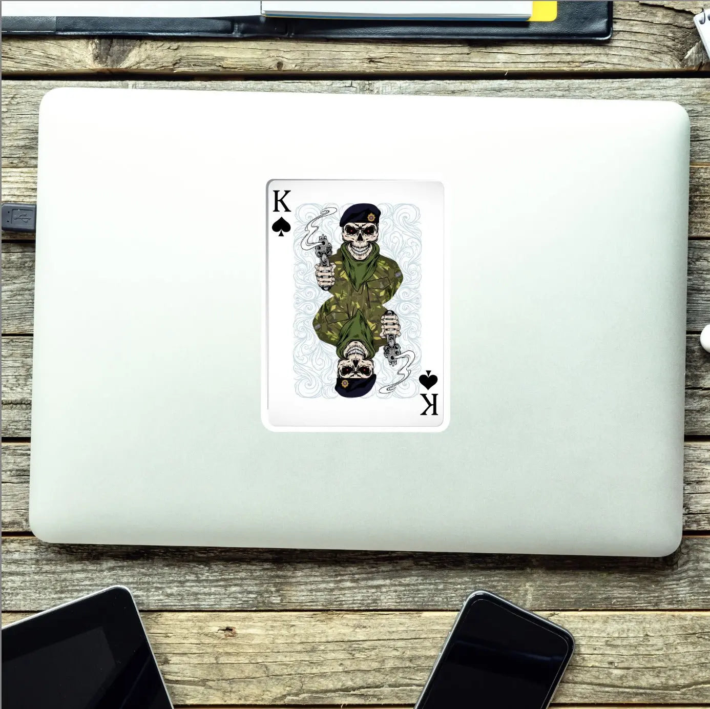 Royal Logistics Corps RLC King of Spades Waterproof Vinyl Sticker/Decal 10cm redplume