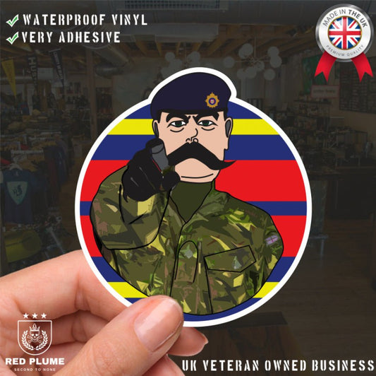 Royal Logistics Corps RLC Waterproof Sticker, TRF Design redplume