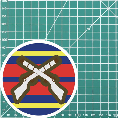 Royal Logistics Corps Skill At Arms Qualification Sticker redplume