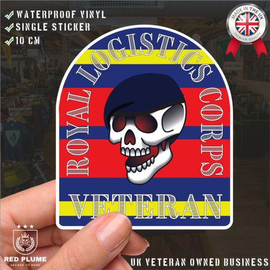Royal Logistics Corps Veteran Sticker Old School Tattoo Style Veteran redplume