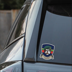 Royal Marines TRF British Bulldog Vinyl Sticker - 10cm redplume