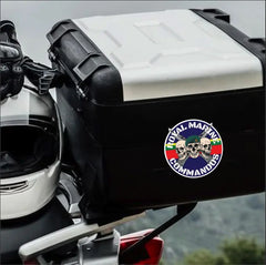 Royal Marines Waterproof Vinyl Stickers Three Skull Design redplume