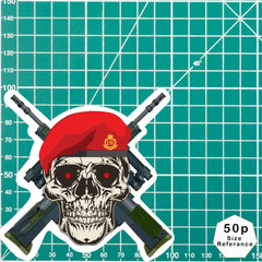 Royal Military Police RMP High-Quality Vinyl Sticker - 100mm redplume