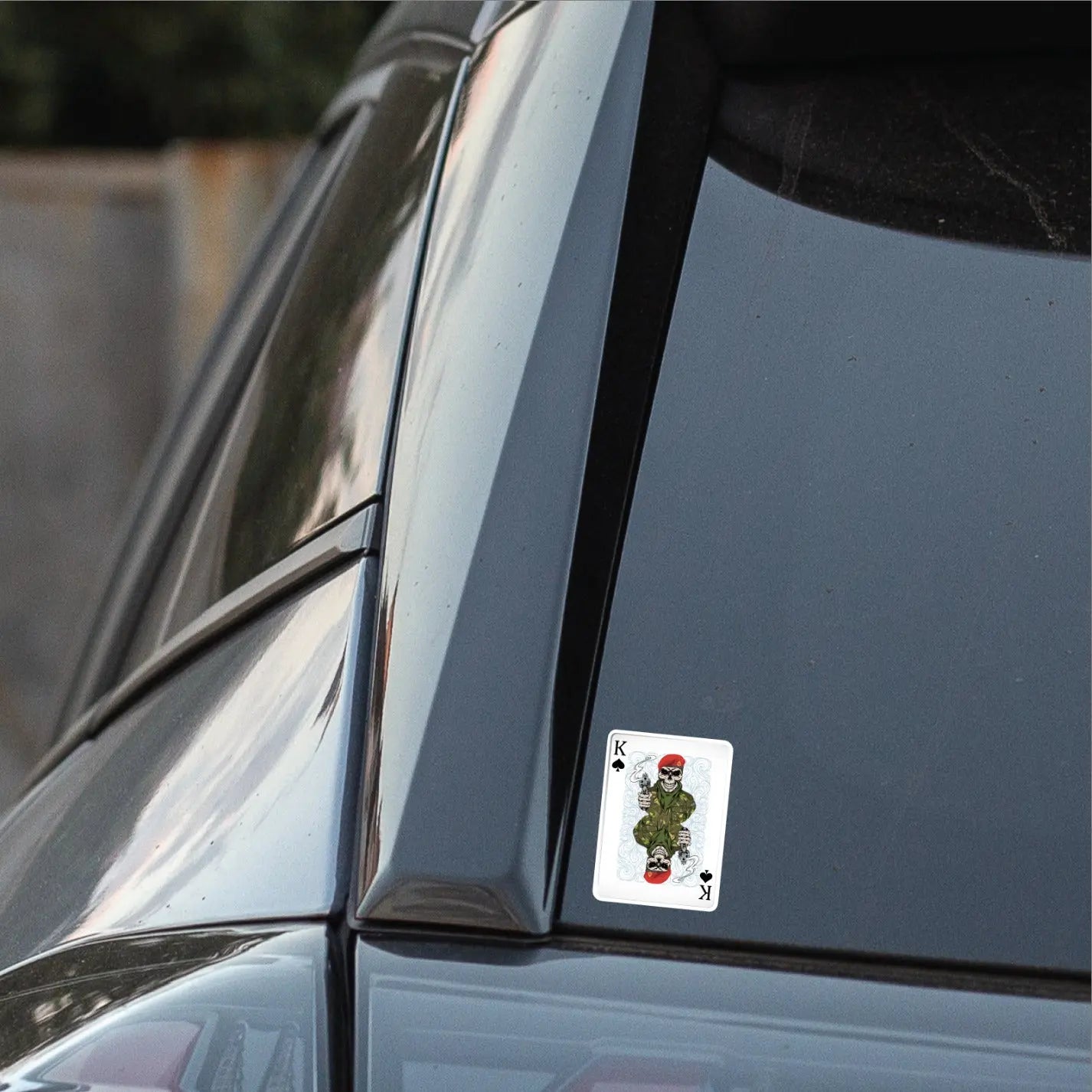 Royal Military Police RMP King of Spades Waterproof Vinyl Sticker/Decal 10cm redplume