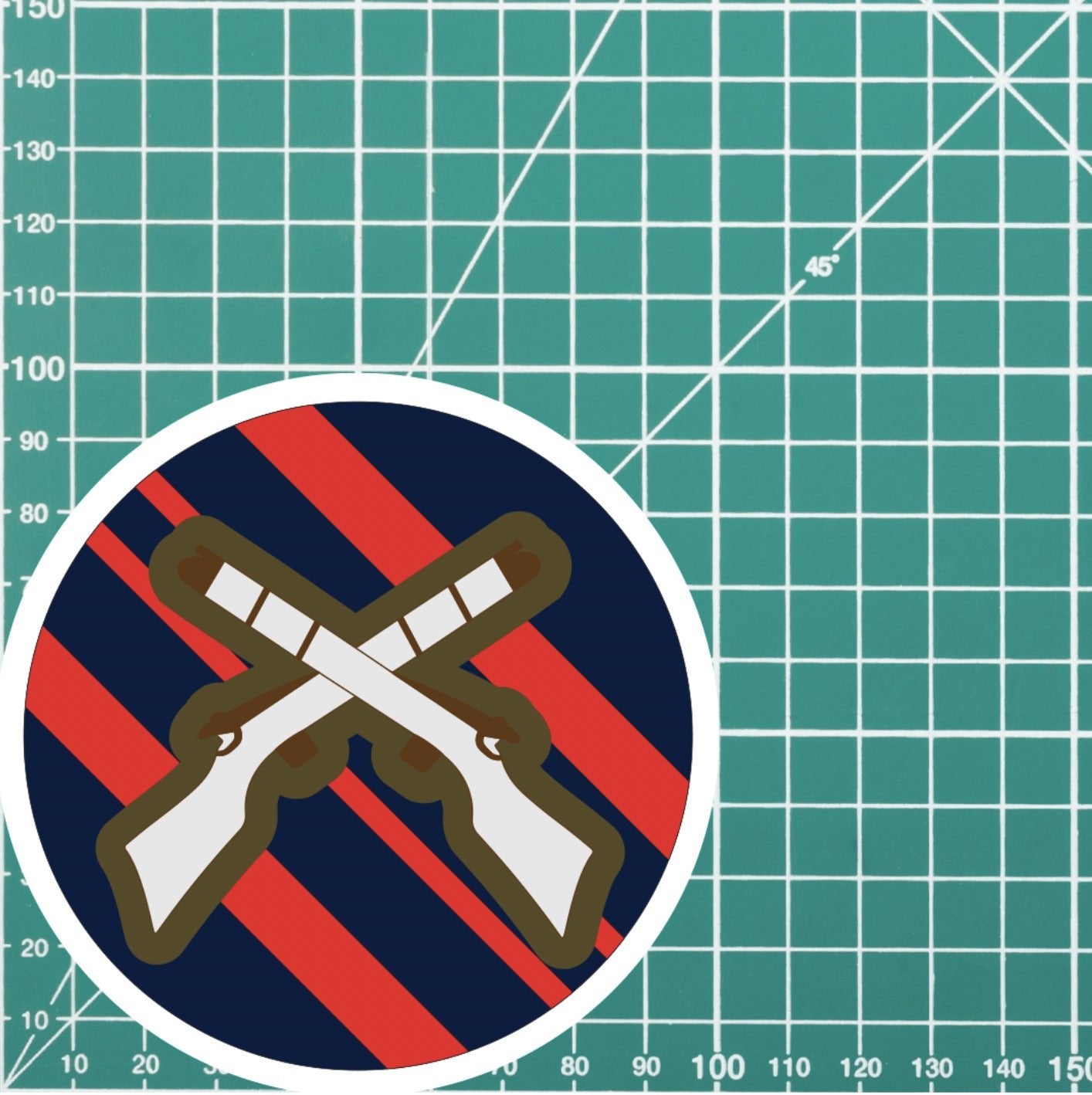 Royal Military Police RMP Skill At Arms Qualification Sticker redplume