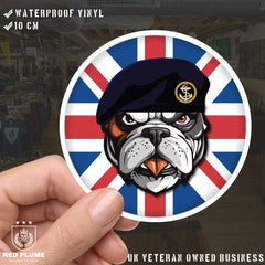 Royal Navy British Bulldog Decal - 10cm Vinyl Sticker redplume