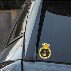 Royal Navy HMS Agamemnon Waterproof Vinyl Sticker - Multiple Sizes redplume