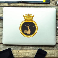 Royal Navy HMS Agamemnon Waterproof Vinyl Sticker - Multiple Sizes redplume