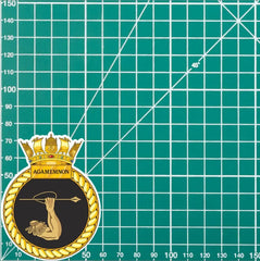 Royal Navy HMS Agamemnon Waterproof Vinyl Sticker - Multiple Sizes redplume