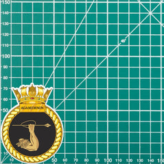 Royal Navy HMS Agamemnon Waterproof Vinyl Sticker - Multiple Sizes redplume