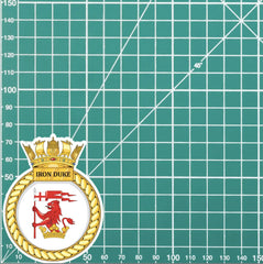 Royal Navy HMS Iron Duke Waterproof Vinyl Sticker - Multiple Sizes redplume