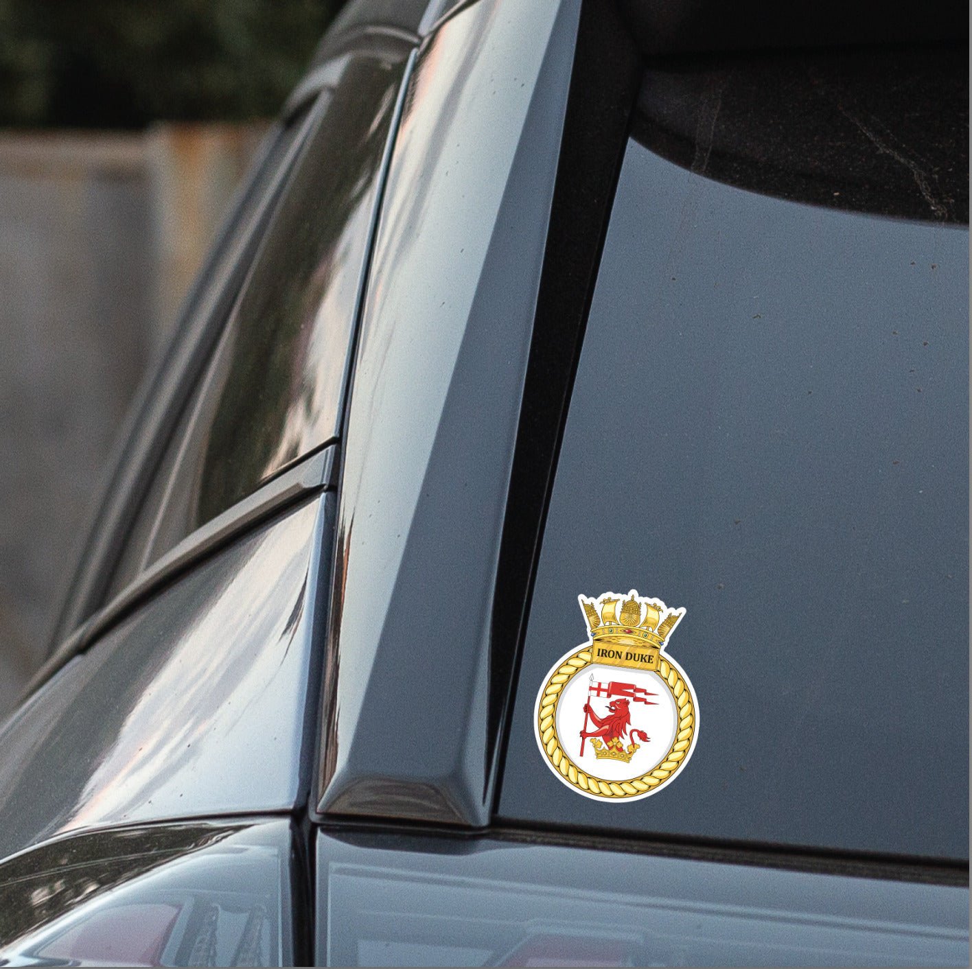 Royal Navy HMS Iron Duke Waterproof Vinyl Sticker - Multiple Sizes redplume