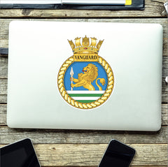 Royal Navy HMS Vanguard Waterproof Vinyl Sticker - Multiple Sizes redplume
