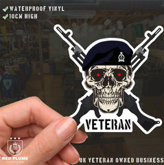 Royal Pioneer Corps Crossed GPMG High-Quality Vinyl Sticker - 100mm redplume