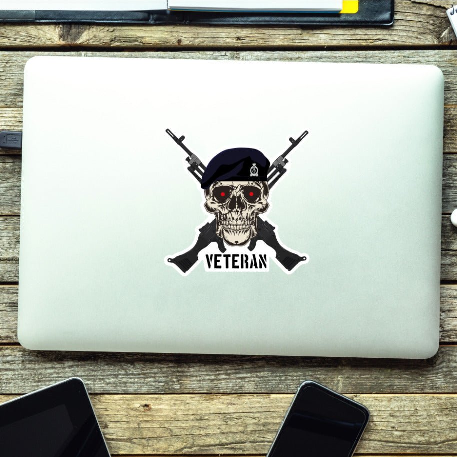 Royal Pioneer Corps Crossed GPMG High-Quality Vinyl Sticker - 100mm redplume
