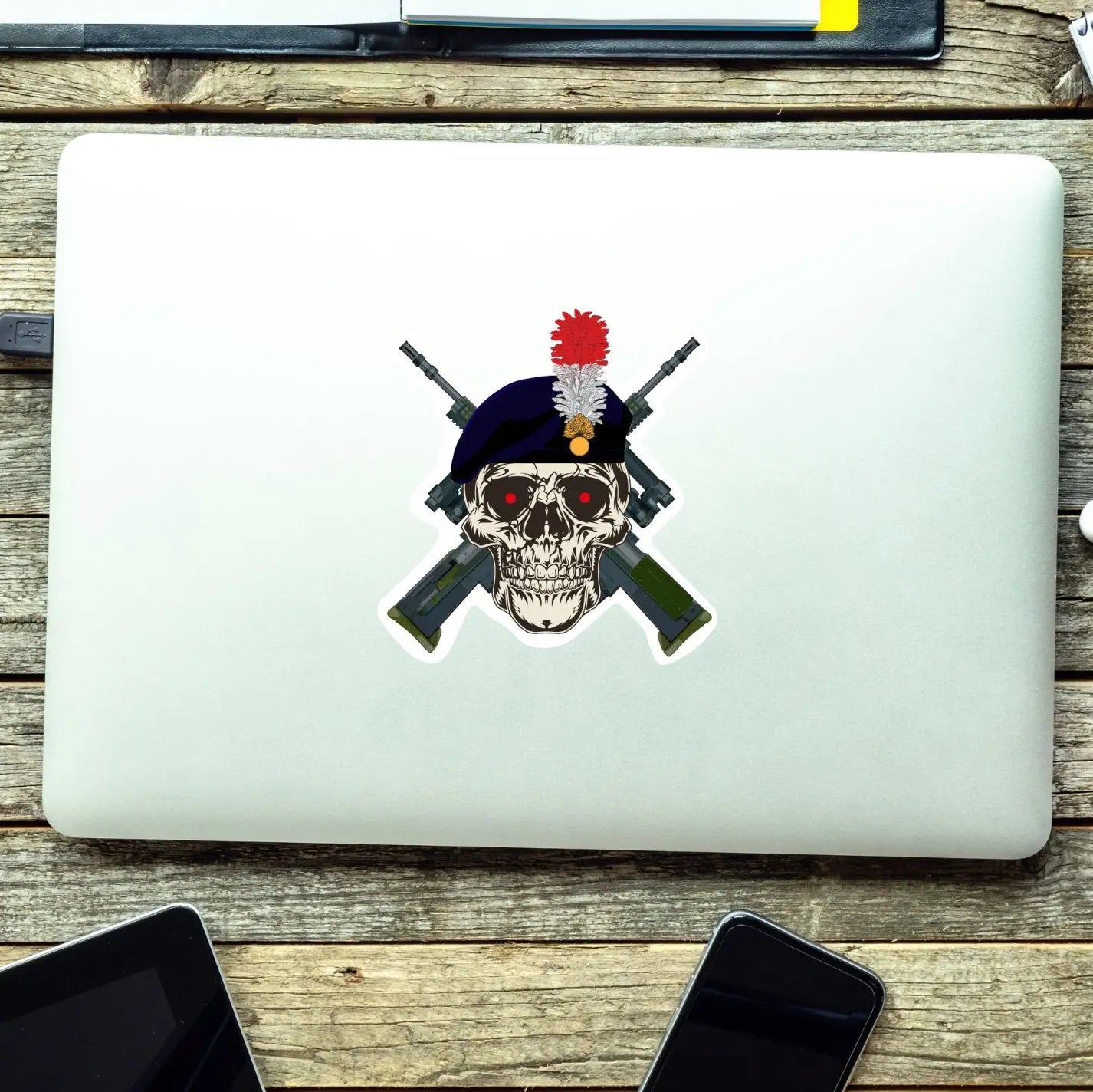 Royal Regiment of Fusiliers RRF High-Quality Vinyl Sticker - 100mm redplume