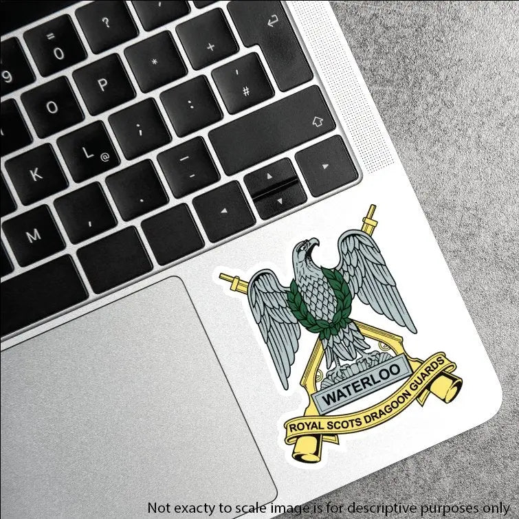 Royal Scots Dragoon Guards Waterproof Vinyl Stickers - Official MoD Reseller redplume